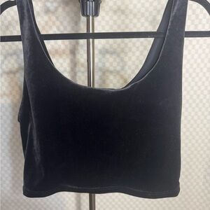 Athleta Black velvet Tank Top